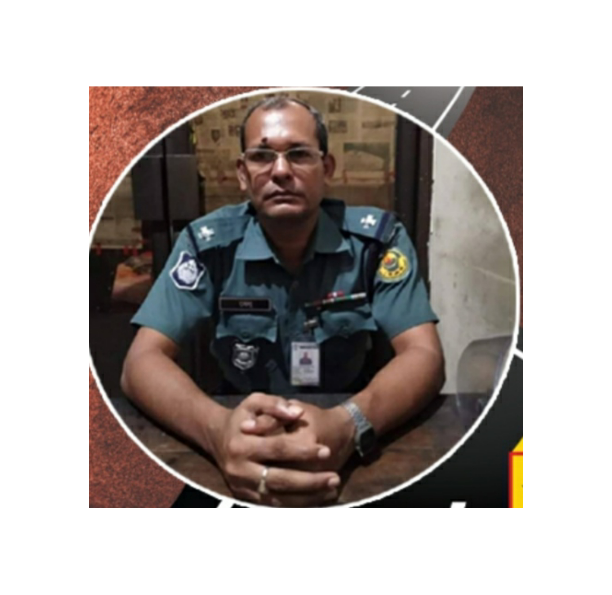 ইপিজেডের সড়কে পিষ্ট পুলিশ কর্মকর্তা