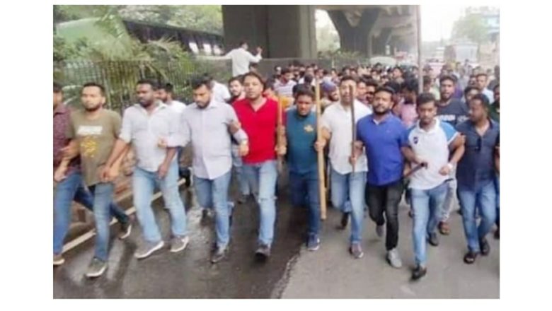 নগরীতে ছাত্রদলের বিক্ষোভ