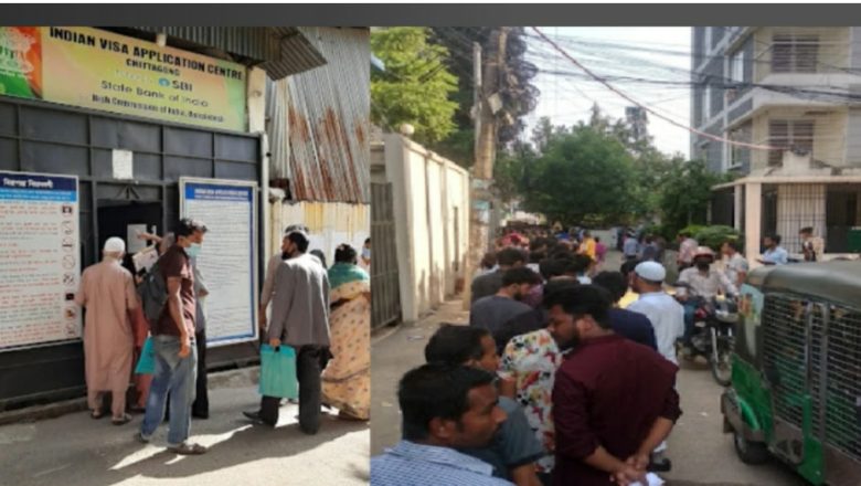 চট্টগ্রামে ভারতের ভিসার জন্য দীর্ঘ লাইন,স্ট্রোক করে মারা গেলেন বৃদ্ধ