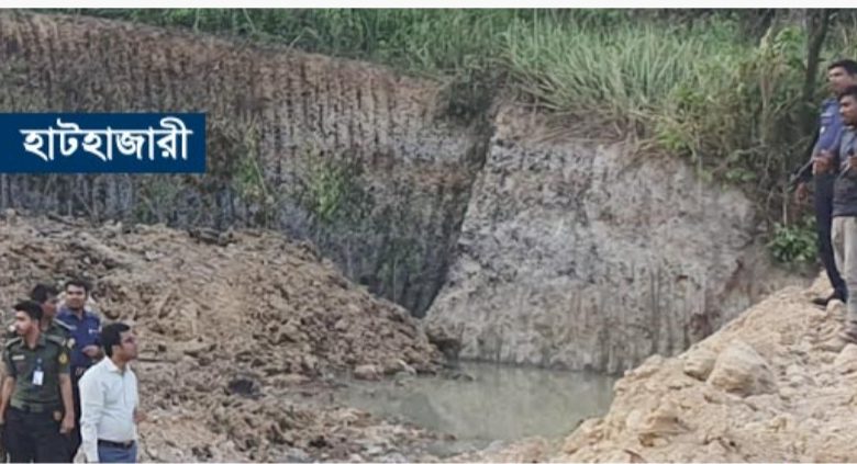 হাটহাজারীতে পাহাড় কাটার অভিযোগে ইট ভাটার মালিককে লাখ টাকা জরিমানা