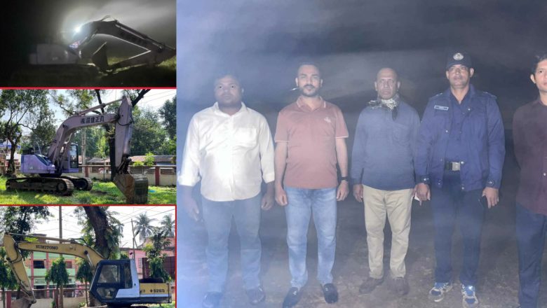 রাতের আঁধারে পাহাড় কাটলো ফটিকছড়িতে,এক্সকেভেটর ও ট্রাক জব্দ