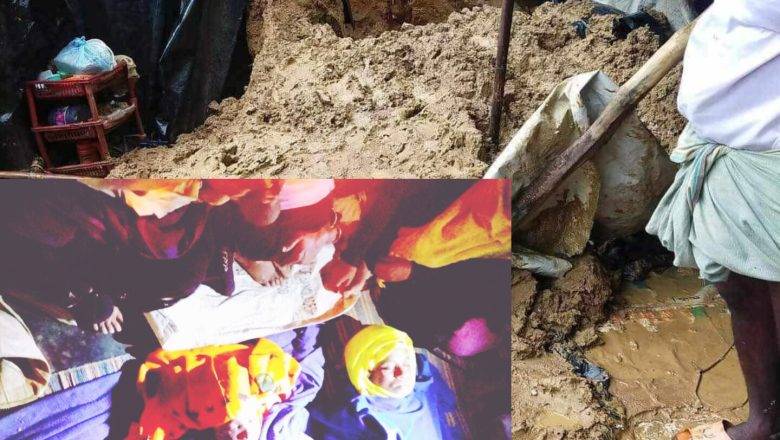 টানা বৃষ্টিতে টেকনাফে দেয়াল চাপায় একই পরিবারের ৪ জন নিহত