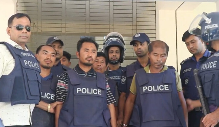 কেএনএফ’র  সাথে সম্পৃক্ততা,  রুমা উপজেলা ছাত্রলীগ সভাপতি সহ ৭ জন কারাগারে