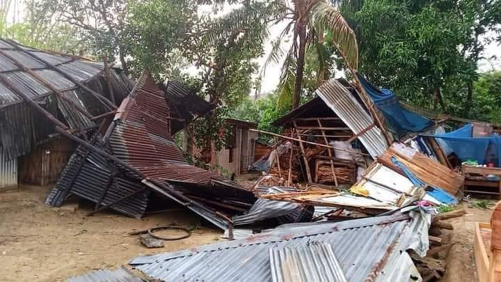 বান্দরবানে কালবৈশাখী ঝড়ে লন্ডভন্ড লামা,শতাধিক বাড়ীঘর বিধস্ত