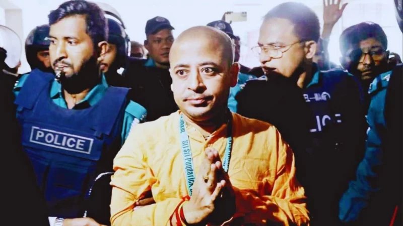 চিম্ময়ের জামিন শুনানি এগিয়ে আনতে ঢাকা থেকে এলো ইসকনের আইনজীবী