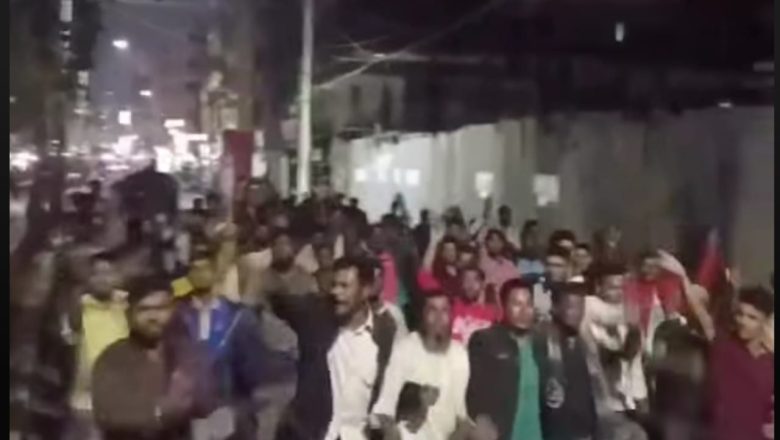 সদরঘাটে থানা থেকে শ্রমিক লীগ নেতাকে ছাড়াতে যুবদল – শ্রমিক দলের মিছিল