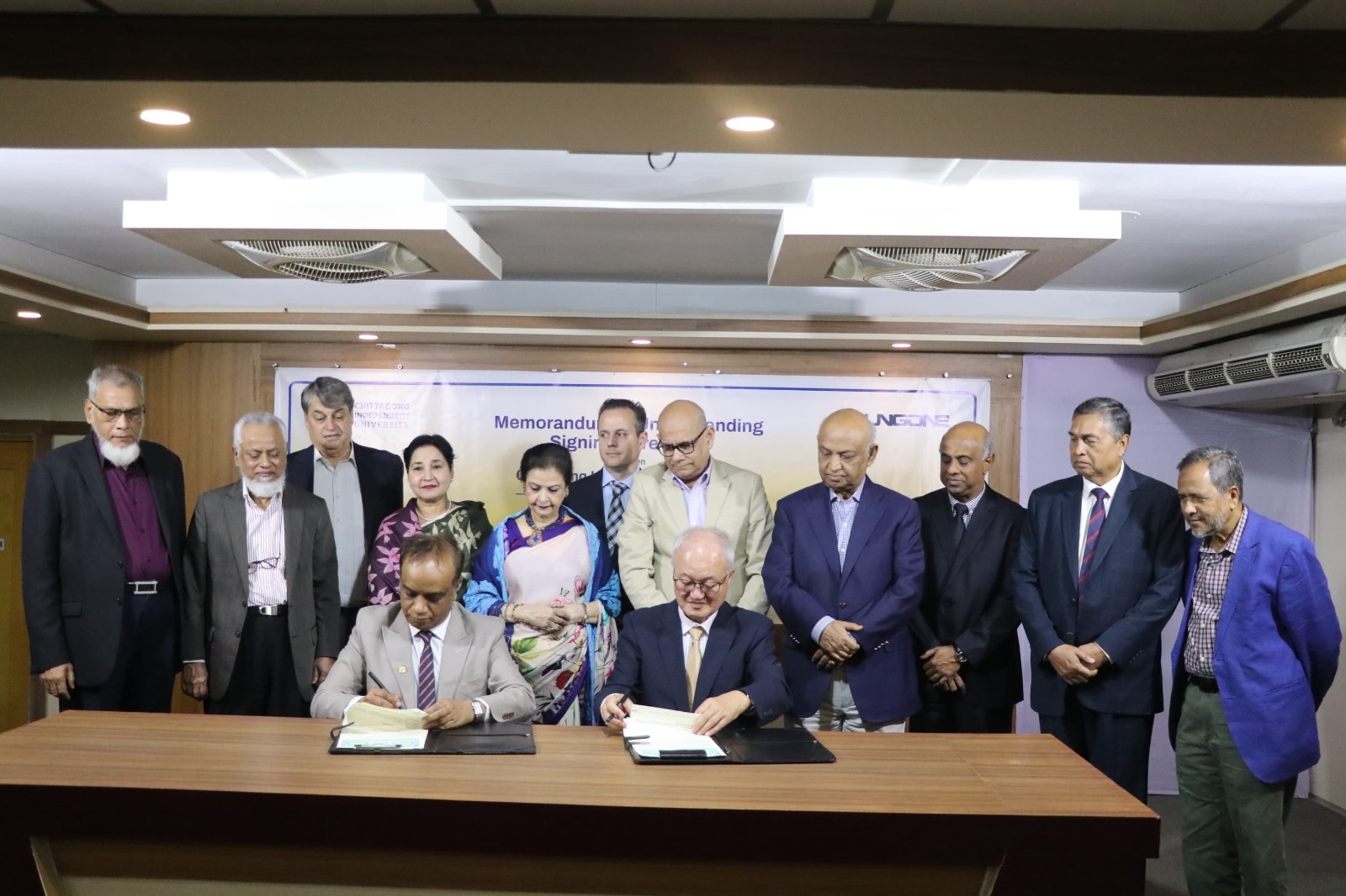চিটাগং ইন্ডিপেনডেন্ট ইউনিভার্সিটির সাথে ইয়ংওয়ান কর্পোরেশনের সমঝোতা স্মারক স্বাক্ষর