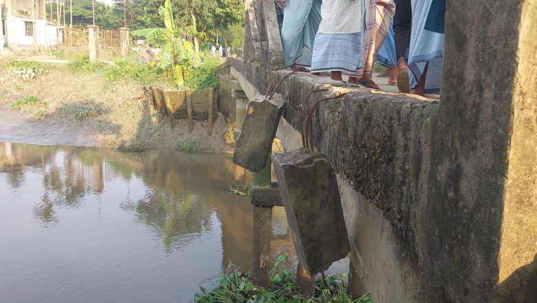 হাটহাজারীতে এলাকাবাসীর নির্মিত ঝু্ঁকিপূর্ণ সেতু, নেই ‍সরকারি ‍সহযোগিতা