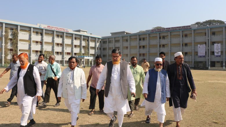 আগামী ২ ফেব্রুয়ারির নির্বাচনী জনসভা উপলক্ষে মাঠ পরিদর্শন