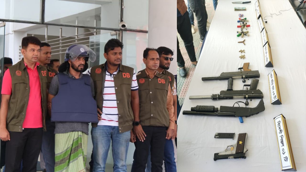 জঙ্গল সলিমপুরের শীর্ষ সন্ত্রাসী মনা গ্রেপ্তার: উদ্ধার বিদেশি পিস্তল ও গোলাবারুদ