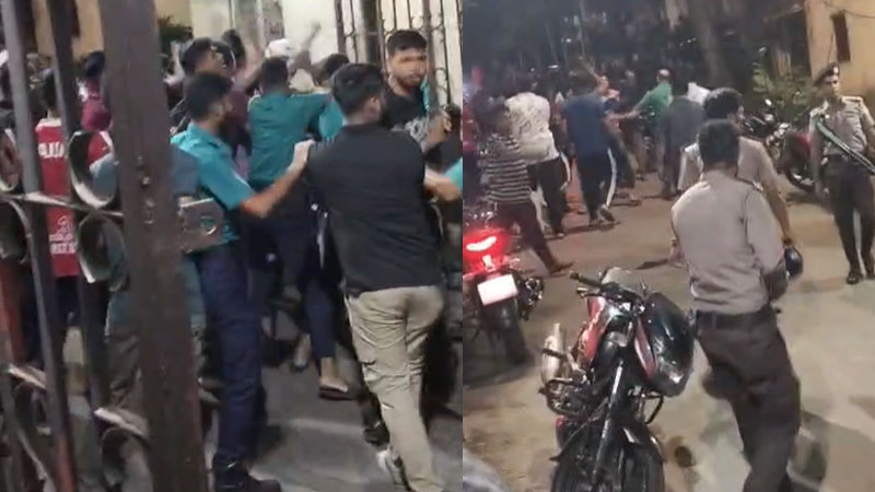চট্টগ্রামে পুলিশ-ছাত্রদল সংঘর্ষ, আহত ১০
